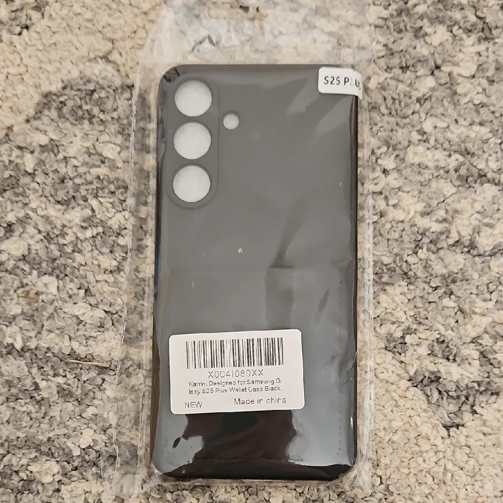 Samsung Galaxy S25 Plus Black Cover With Wallet